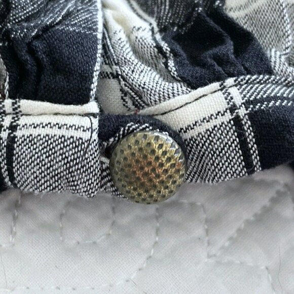 Anthropologie Maeve Women's Sz XS Amber Black & White Plaid Tiered Tunic Dress - Picture 9 of 9